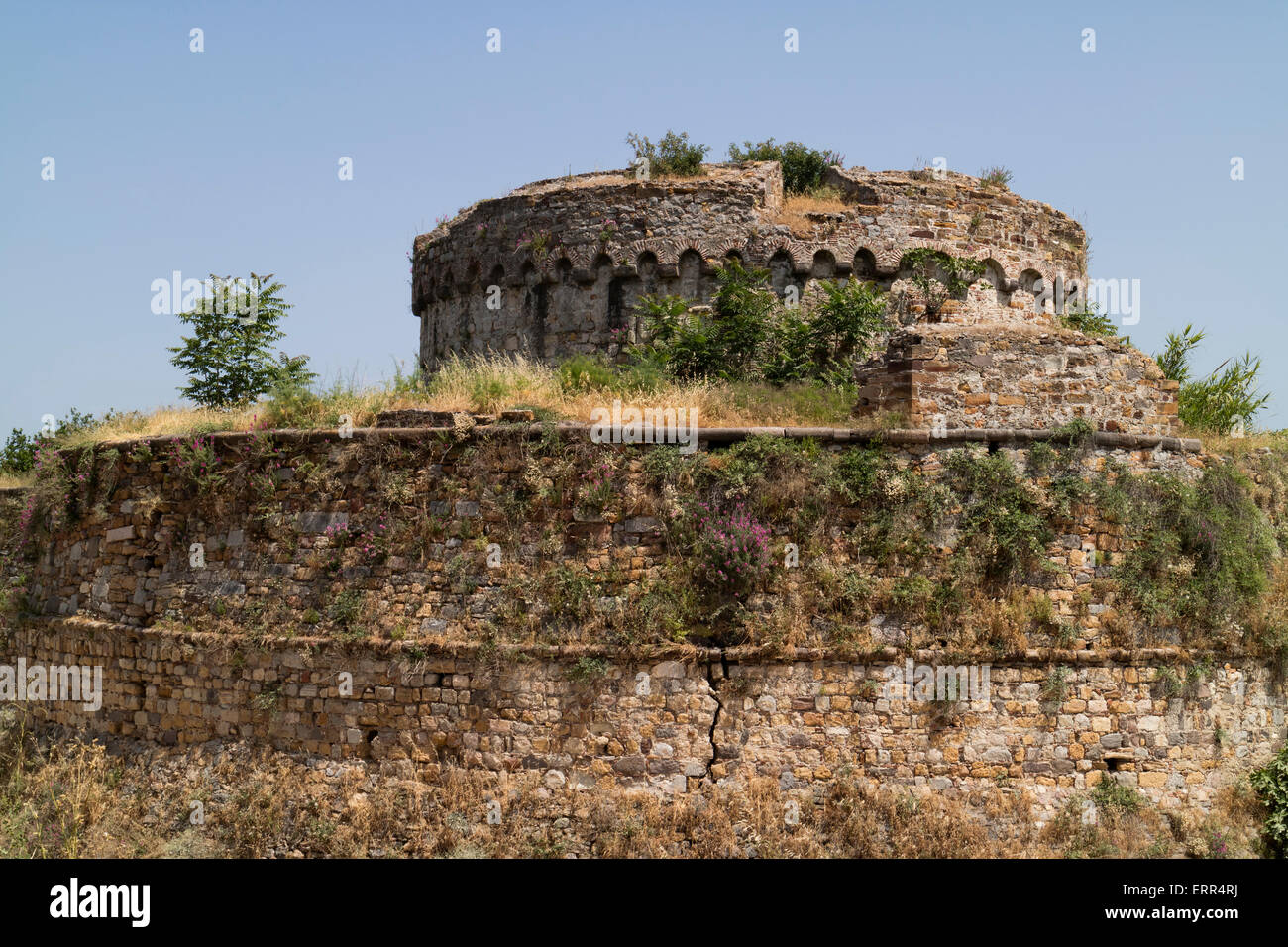 Château de Chios, une citadelle médiévale dans la ville de Chios sur l'île grecque de Chios. Banque D'Images