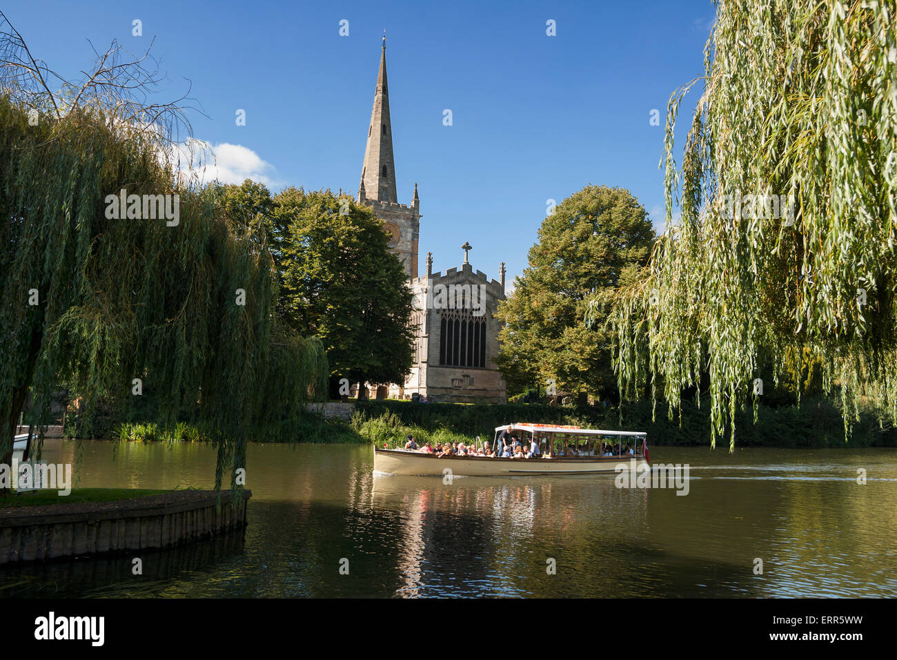 L'église Holy Trinity, Shakespeare enterré, Avon, Stratford upon Avon, Warwickshire, UK Banque D'Images