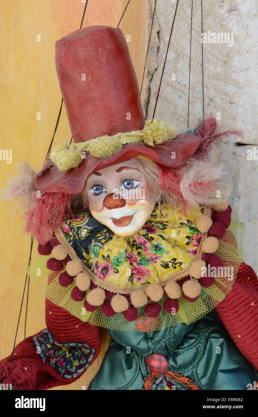 Marionnette Marionnettes Clown Poupée Marionnettes Maroc