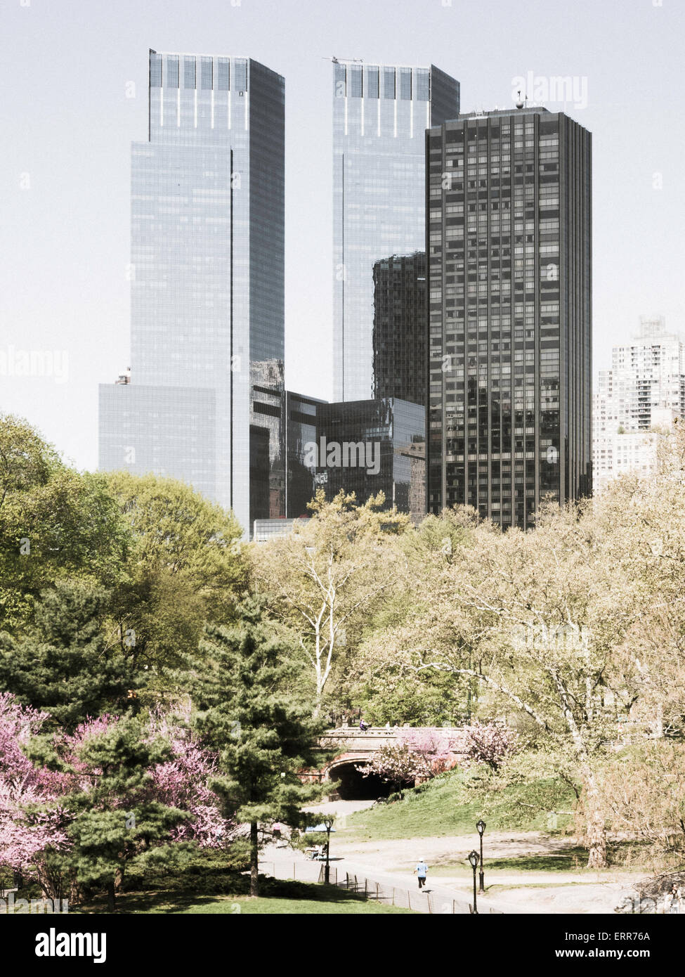 Time Warner Towers de Central Park , New York, USA Banque D'Images