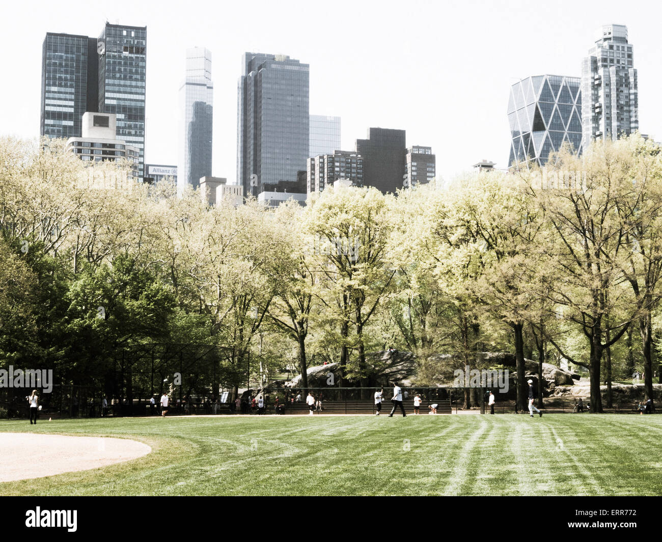 Heckscher Ballfields, Central Park, NYC Banque D'Images