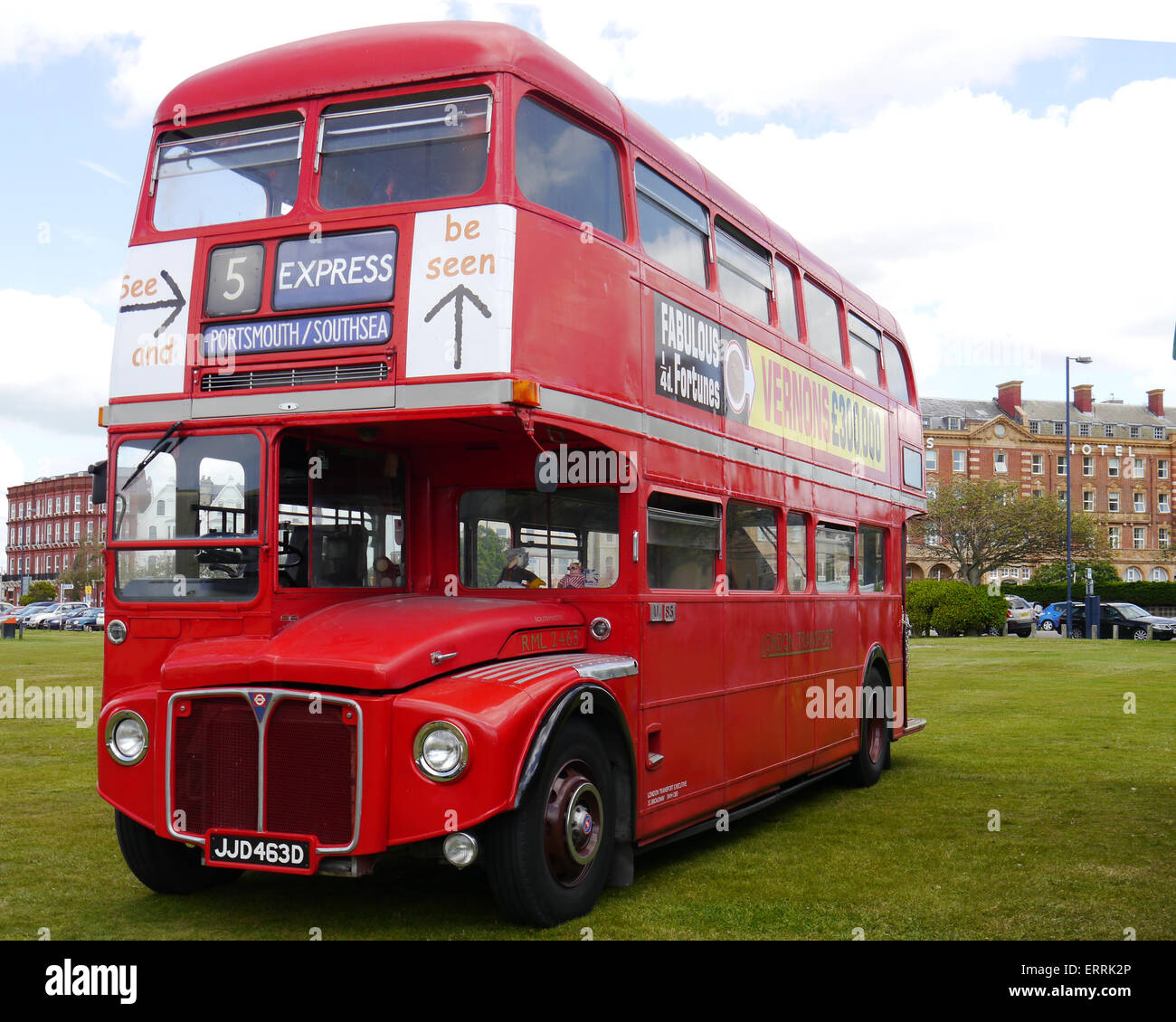 1966 AEC Routemaster, Vintage, London Bus JJD inscription 463D. Banque D'Images