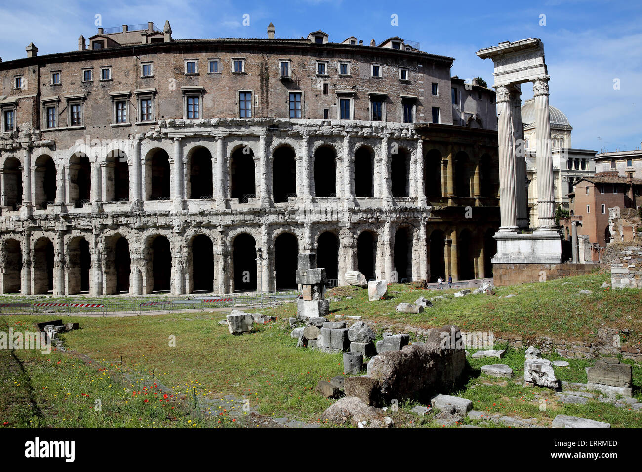 Théâtre de Marcellus à Rome Banque D'Images