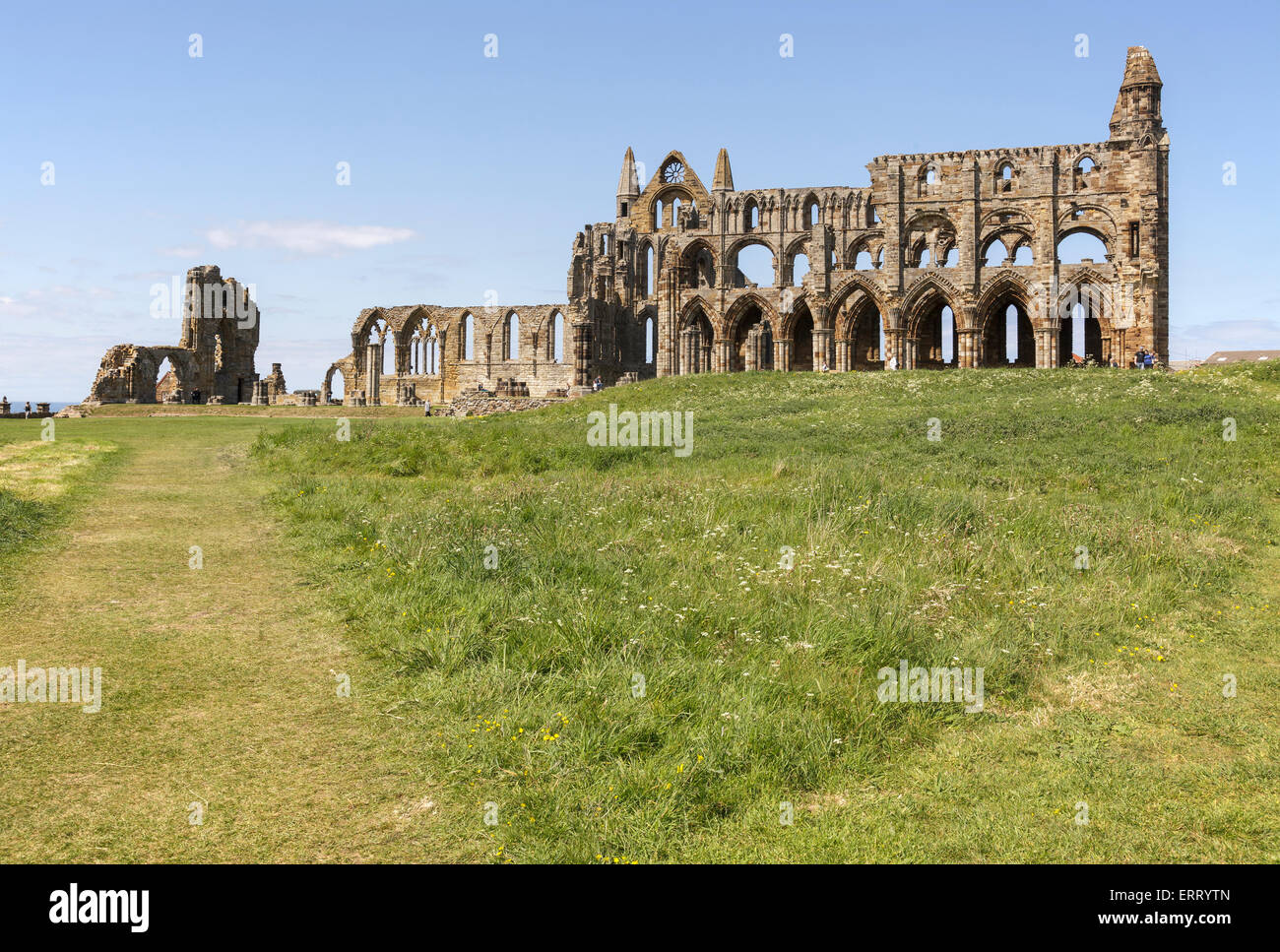 L'Abbaye de Whitby, Yorkshire, Angleterre Banque D'Images