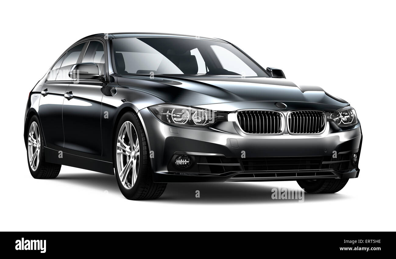 Voiture noire moderne Banque D'Images