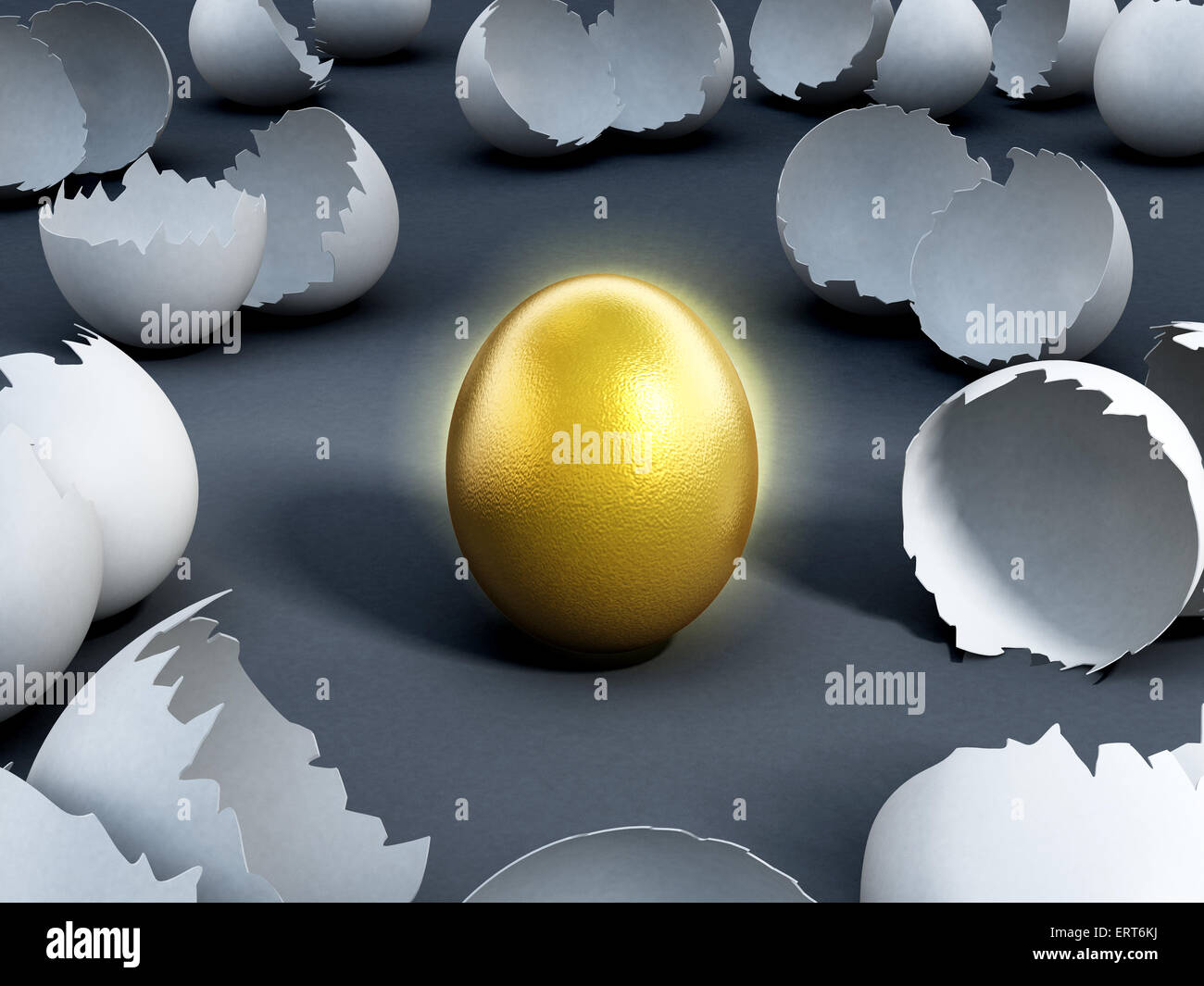 Oeuf d’or Banque D'Images