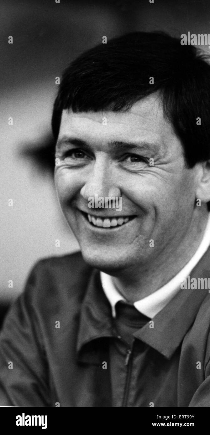 Middlesbrough F.C. Manager Bruce Rioch. 4e février 1989. Banque D'Images