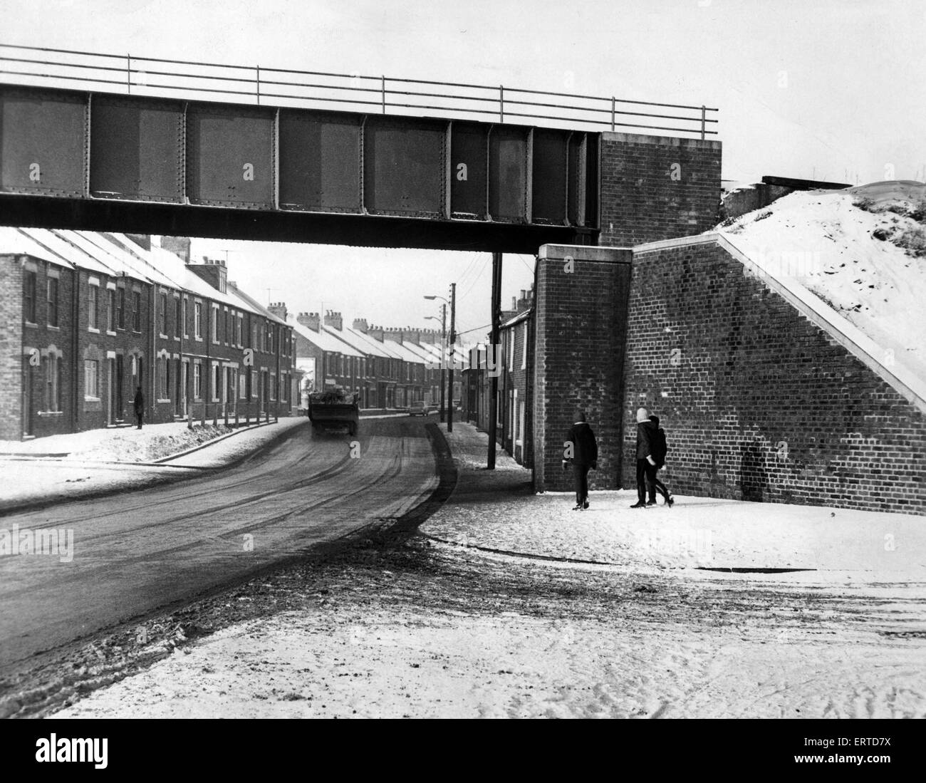 Pesspool Bridge, South Hetton Easington, District de comté de Durham. Scène de crime, où Angus Sibbett a été retrouvé assassiné en janvier 1967. Dennis Stafford et Michael Luvaglio a été trouvé coupable de l'assassinat de Sibbett, qui a été trouvé mort sur le siège arrière de sa Jaguar dans Pesspool Bridge, South Hetton, County Durham, avec trois blessures par balle le 5 janvier 1967. Banque D'Images