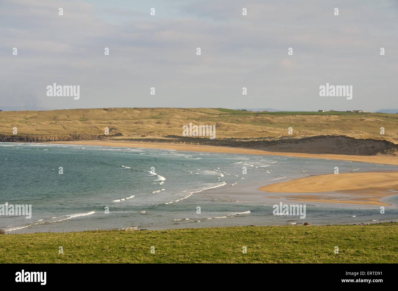 Une vue de Lacken strand, nord du comté de Mayo, sur la côte ouest de l'Irlande. Banque D'Images