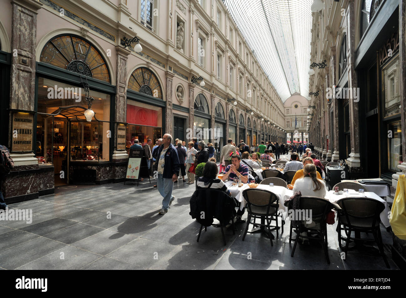 Belgique, Bruxelles, Galeries Saint-Hubert Banque D'Images