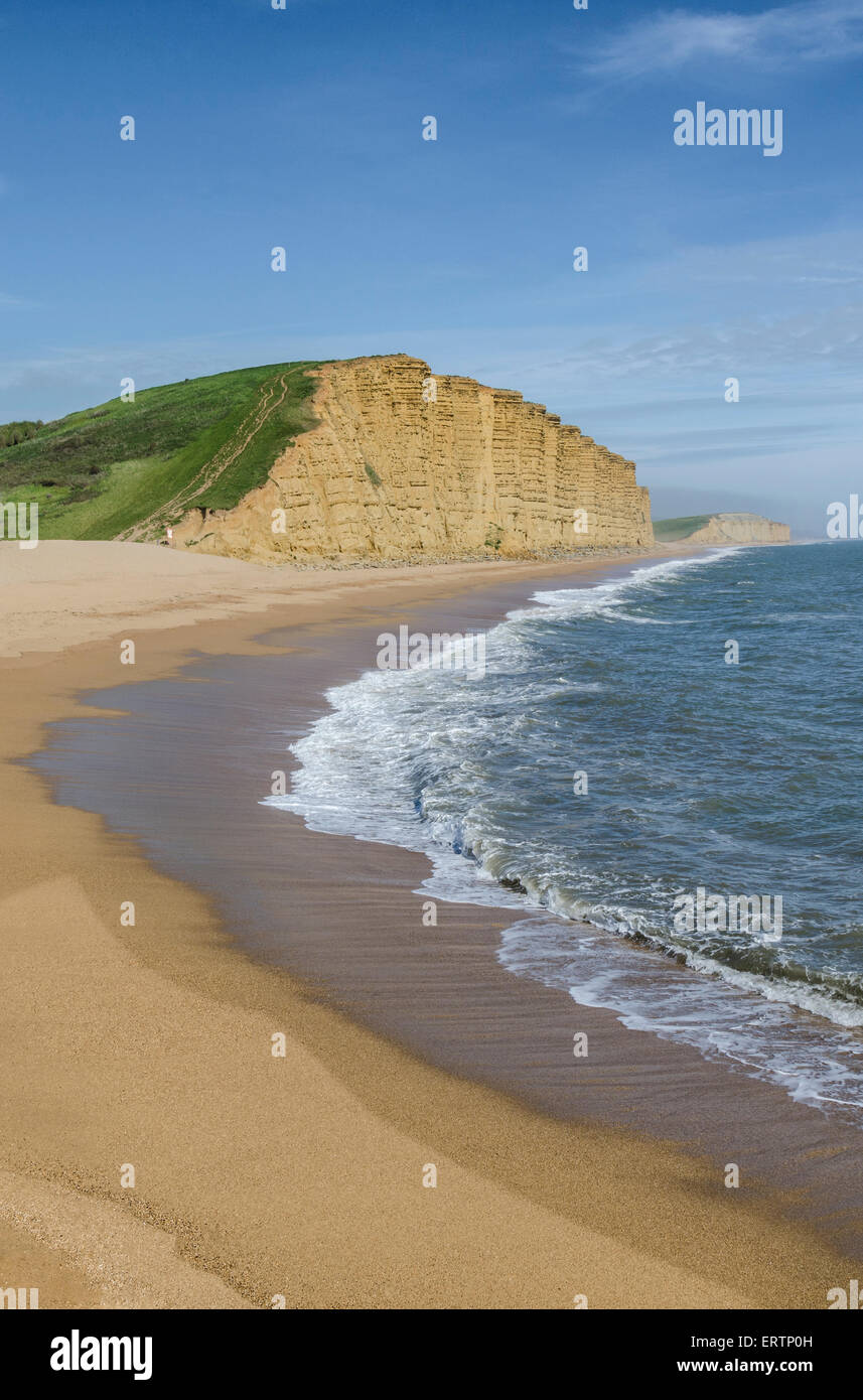 East Cliff, East Beach, West Bay, Dorset, Angleterre. Banque D'Images