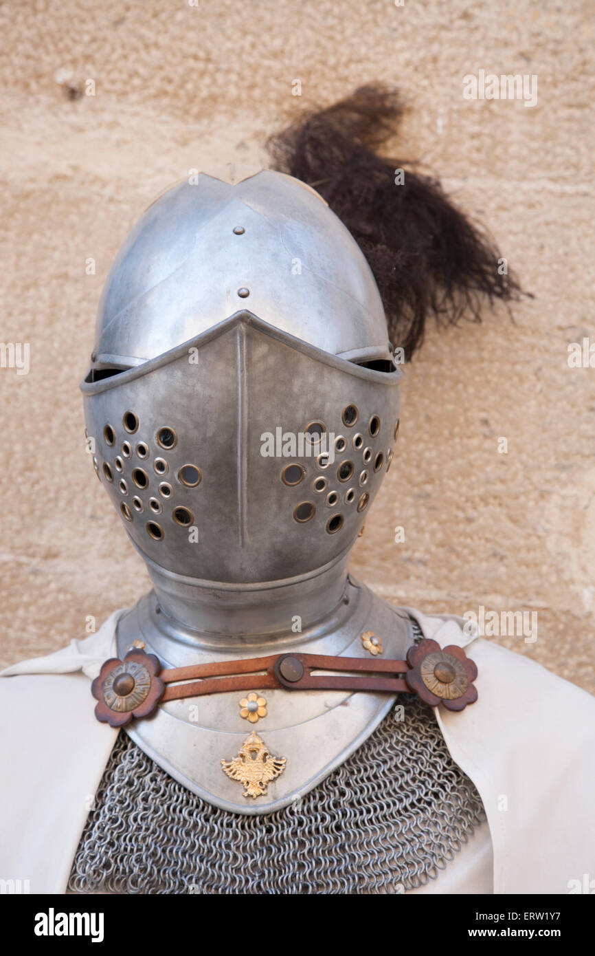L'armure de chevalier, Ubeda, Andalousie, Espagne Banque D'Images