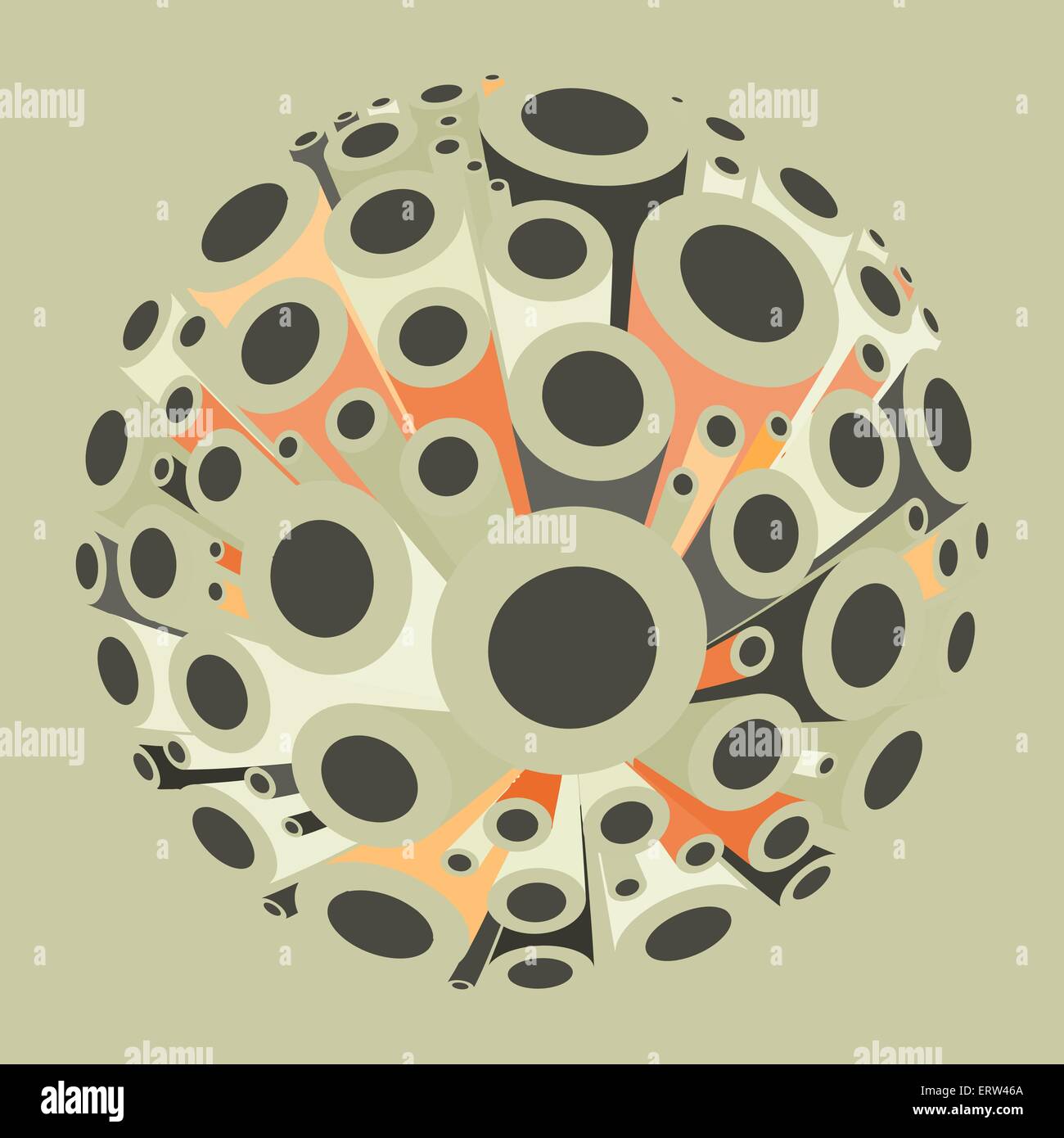 3d abstrait arrière-plan. Salute. Concept d'entreprise. Art design élément. Illustration de Vecteur