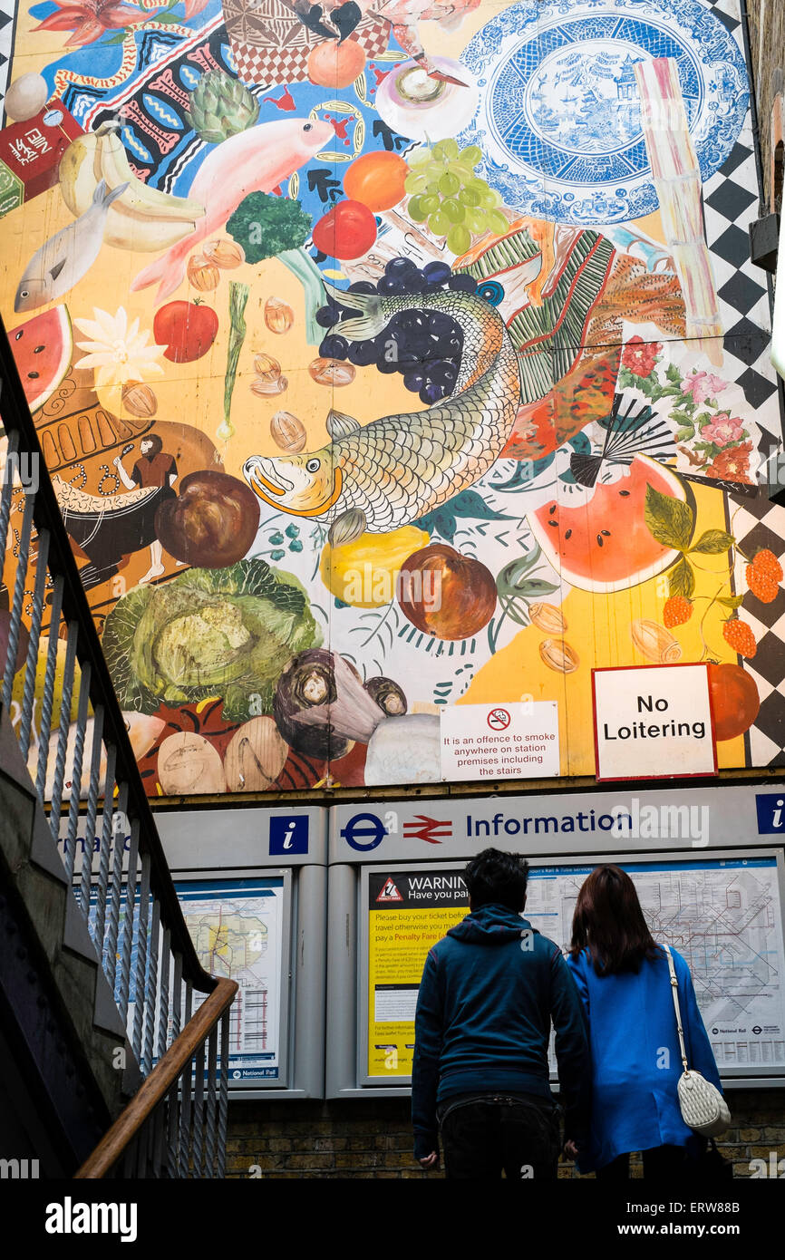 Art Urbain, Brixton, London, Royaume-Uni Banque D'Images