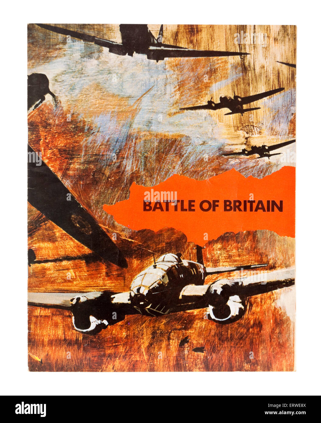 Cinéma original Vintage brochure pour 'la bataille d'Angleterre', un 1969 La Seconde Guerre mondiale, film réalisé par Guy Hamilton. Banque D'Images