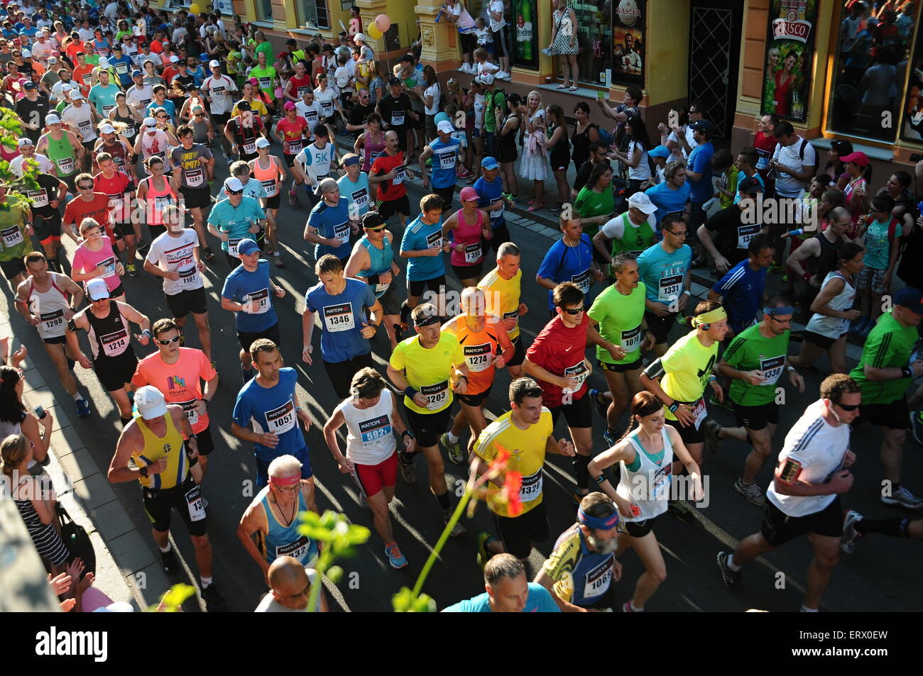 Ceske Budejovice Mattoni Half Marathon 2015 Banque D'Images