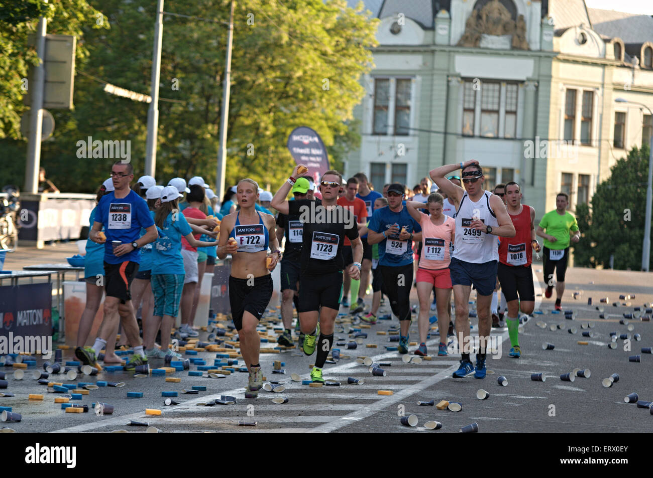 Ceske Budejovice Mattoni Half Marathon 2015 Banque D'Images