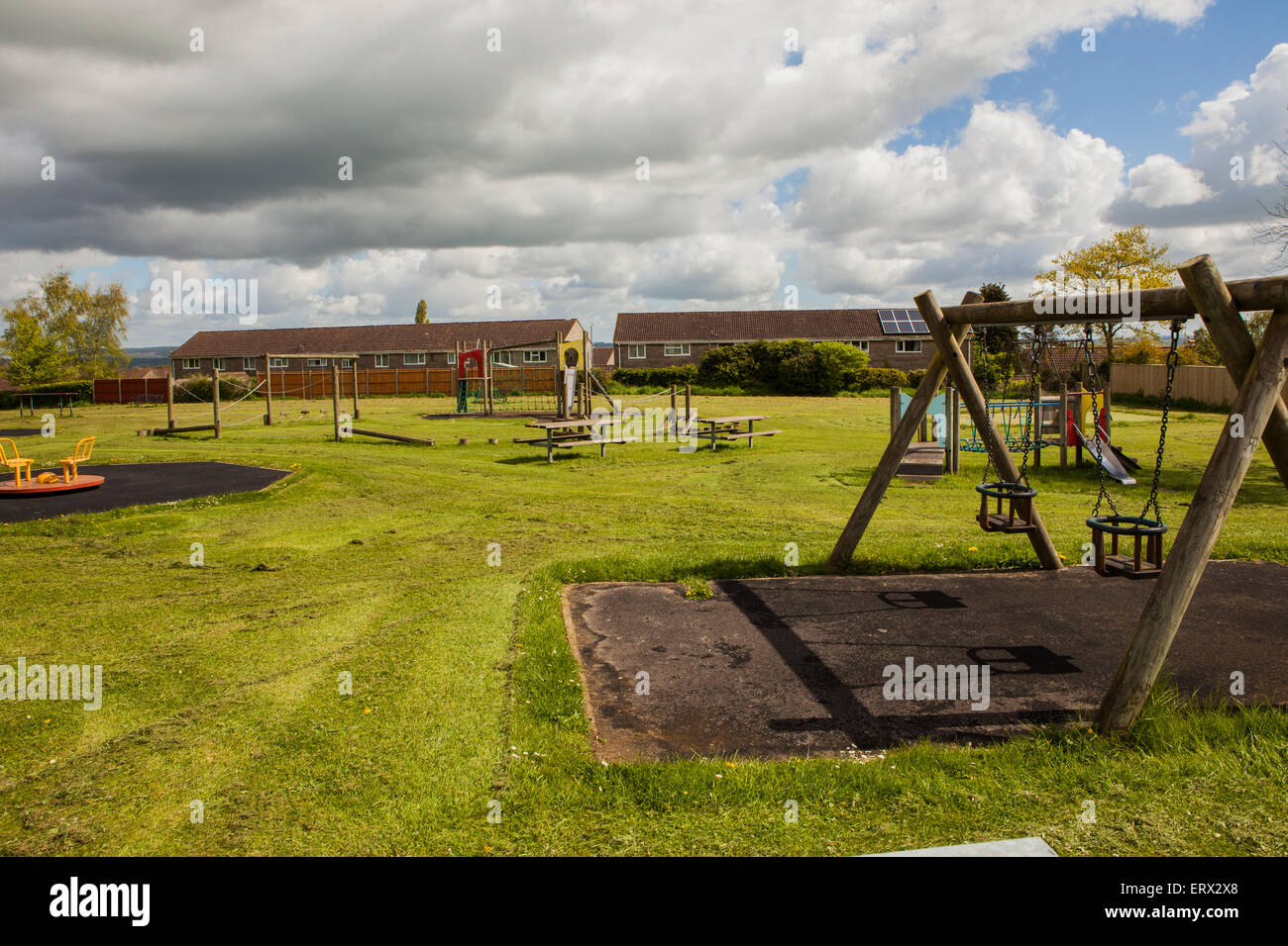 Templecombe Recreation Ground Banque D'Images