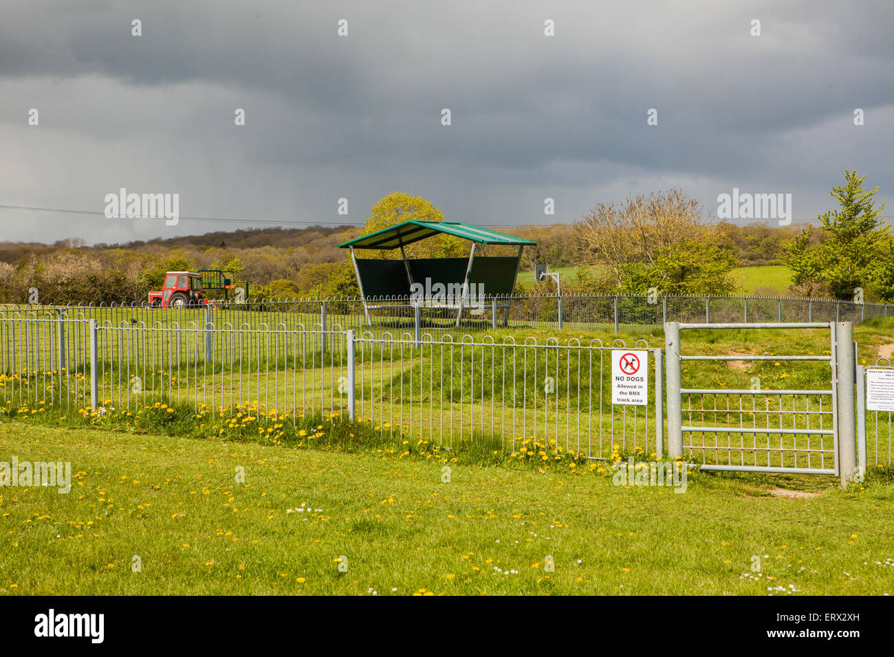 Templecombe Recreation Ground Banque D'Images