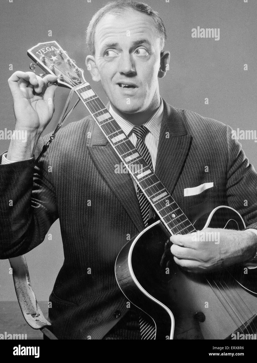 Stan Stennett le comédien résident sur le Minstrel Show noir et blanc. 16 Octobre 1962 Banque D'Images