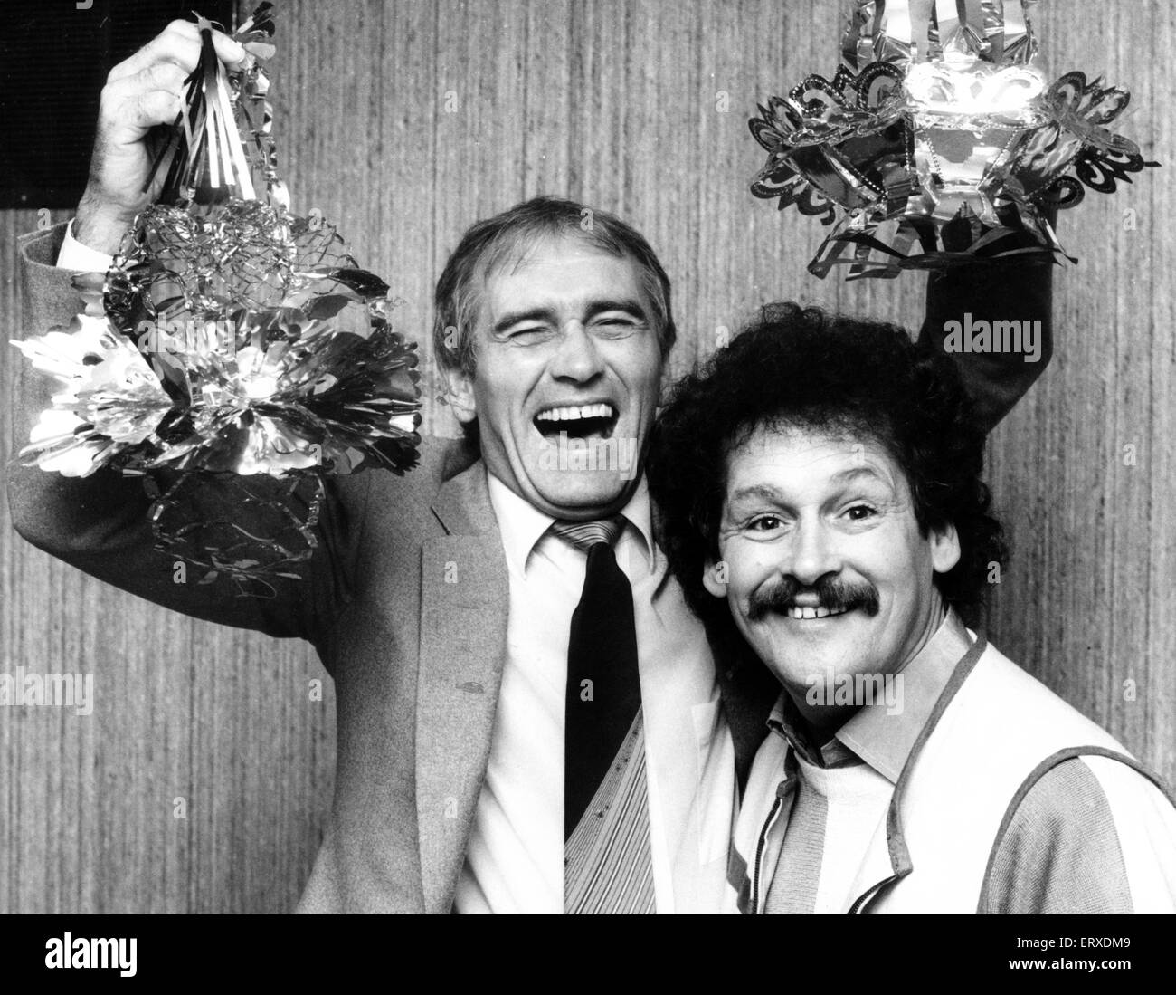 Cannon Ball et ont rompu avec la tradition et a évincé Panto. La paire annoncer leur spectacle de Noël à l'Hippodrome de Birmingham qui se déroulera pendant la saison normale de la pantomime. 21 décembre 1987. Banque D'Images