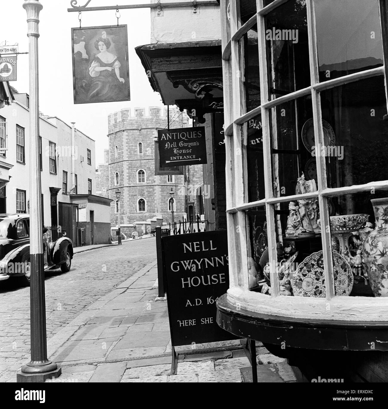 La maison de Nell Gwyn sur Church Street, Windsor, Berkshire. 20 mai 1954. Banque D'Images