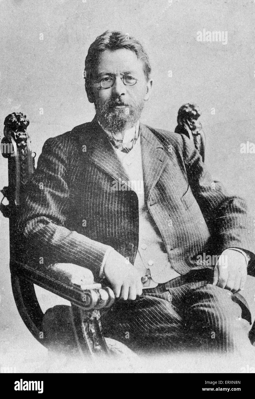 Tchekhov, Anton Pavlovitch Tchekhov, médecin russe, dramaturge et auteur Banque D'Images