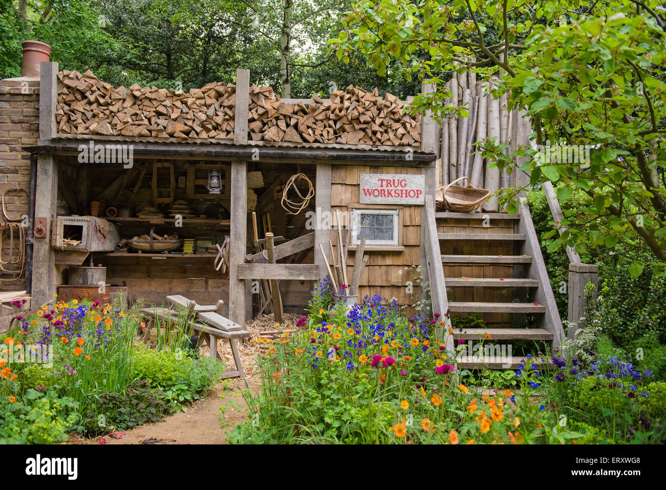 Un Trugmaker's Garden par le climat futur info at Chelsea Flower Show 2015, gagnant l'or Banque D'Images