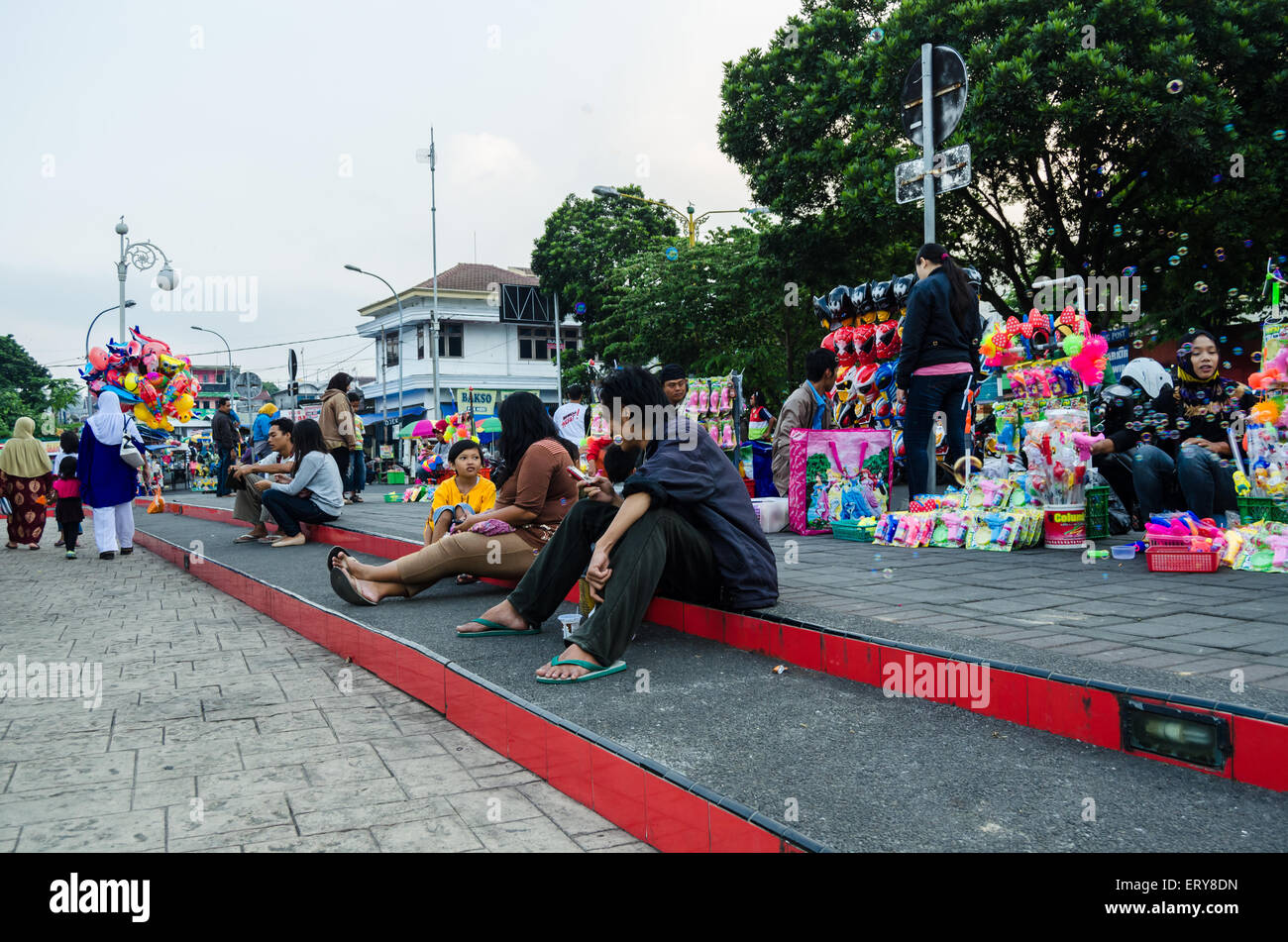 Vous pourrez vous détendre dans le parc de la ville Banque D'Images