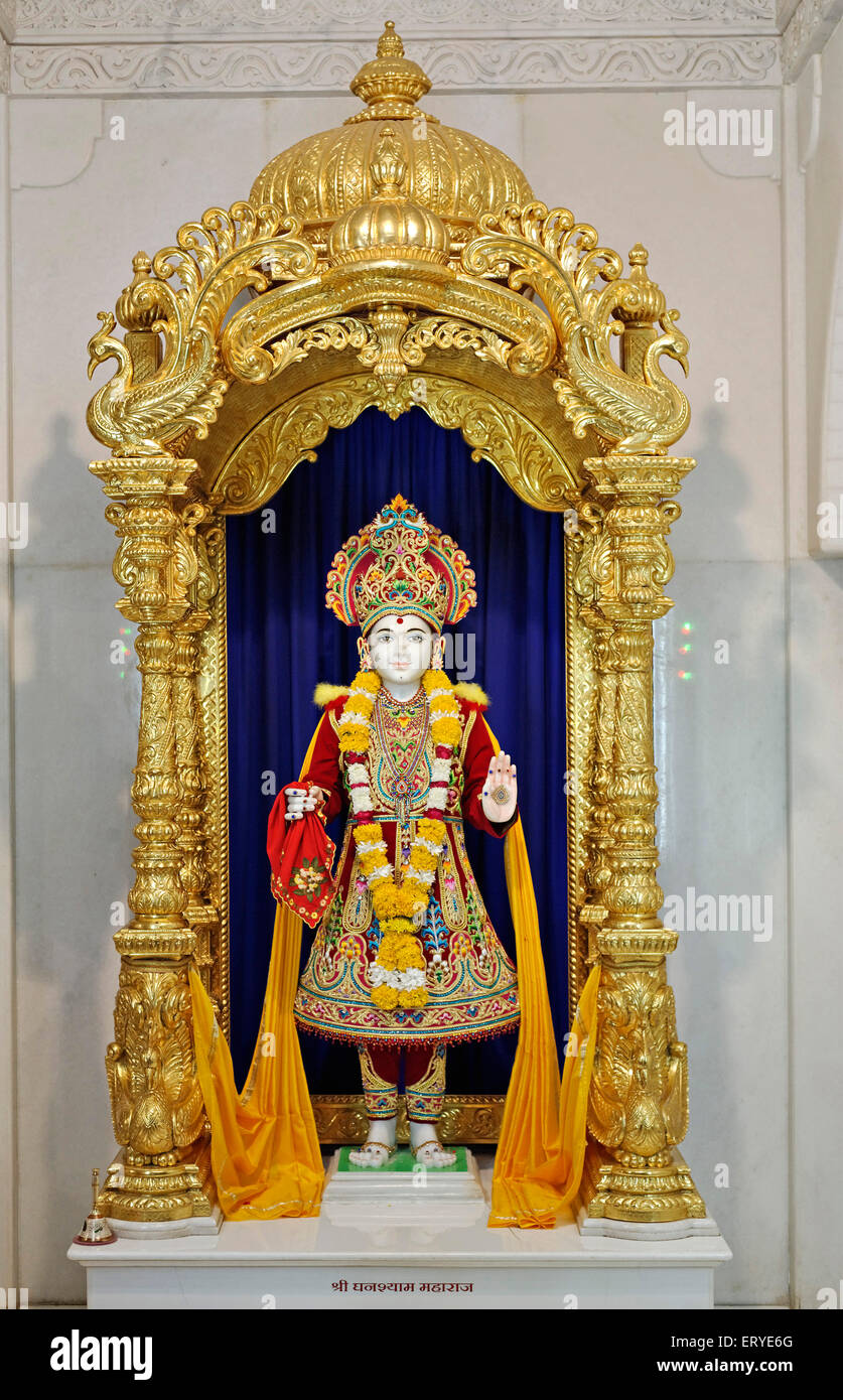 Statue de Ghanshyam temple BAPS Swaminarayan ; ; ; ; ; district de Gondal Rajkot Saurashtra Gujarat ; Inde ; Banque D'Images