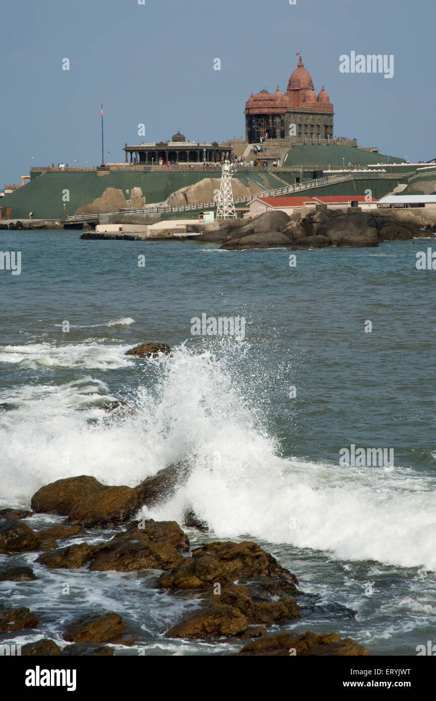 Swami Vivekananda Memorial Rock à Kanyakumari tamilnadu Inde Banque D'Images