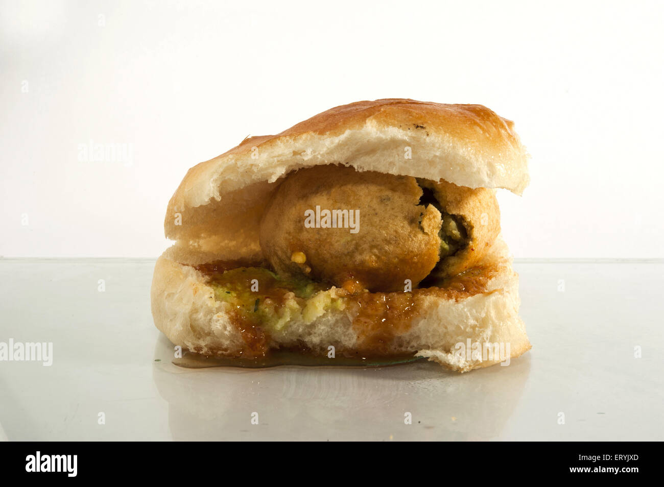 Indian Snack food Vada Pav Banque D'Images