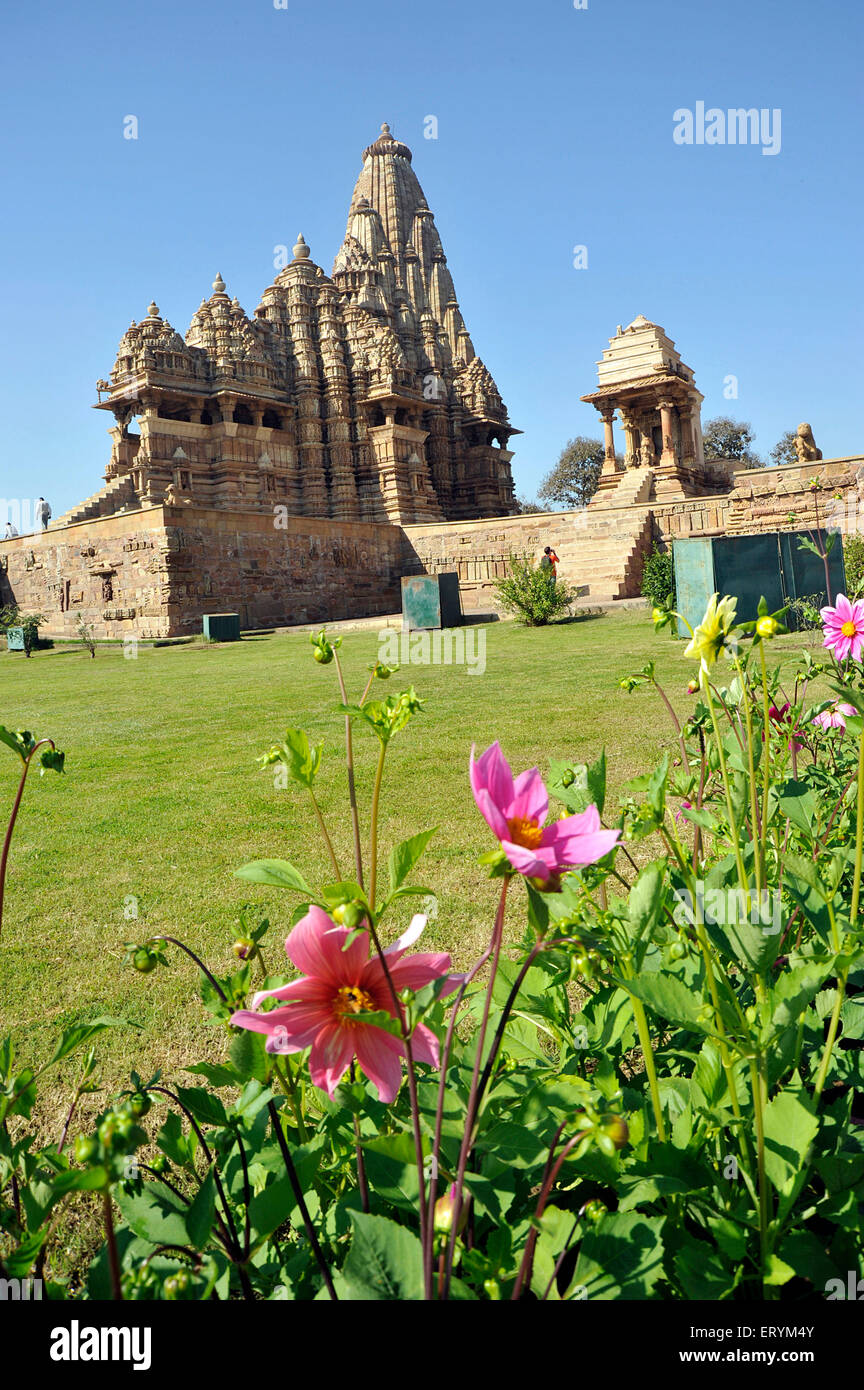 Kandariya mahadev temple Asie Inde Khajuraho Madhya Pradesh Banque D'Images