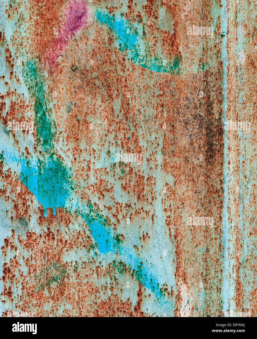 Abstract grunge fond papier peint couleur n'est pas oxydée rouillé fer murale artistique de la peinture. Surface en métal oxydé. Abstract Banque D'Images