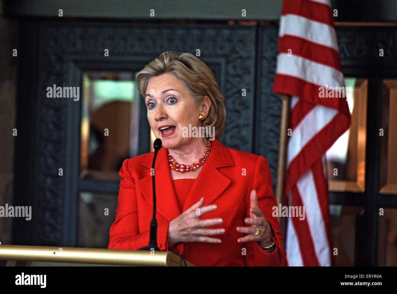 Hillary Rodham Clinton , ancienne Secrétaire d'État des États-Unis , Hillary Diane Rodham Clinton , politicien américain, diplomate, avocat, écrivain, Etats-Unis Banque D'Images