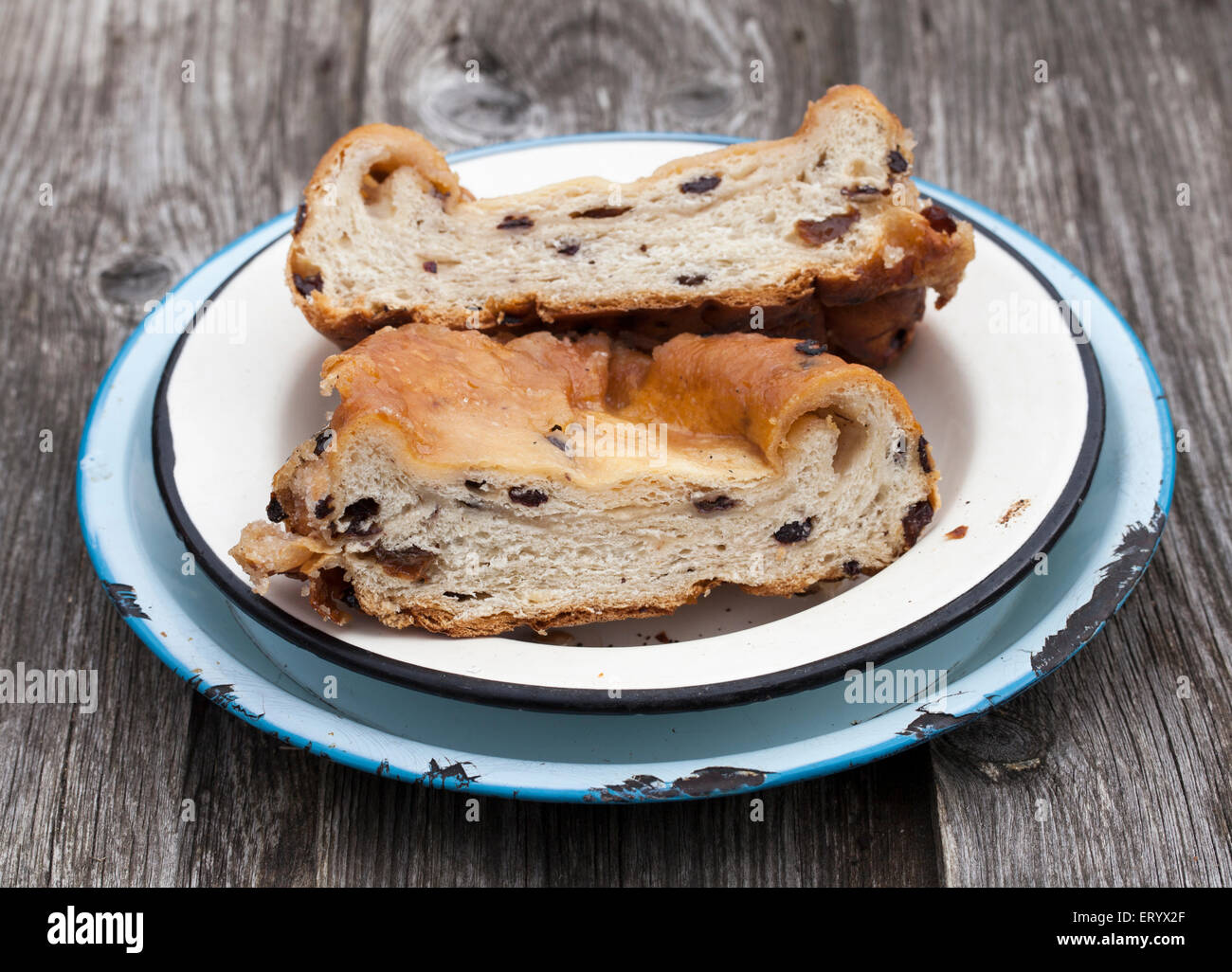 - Un pain Lardy délicatesse traditionnelle dans le sud-ouest de l'Angleterre en particulier Wiltshire Banque D'Images