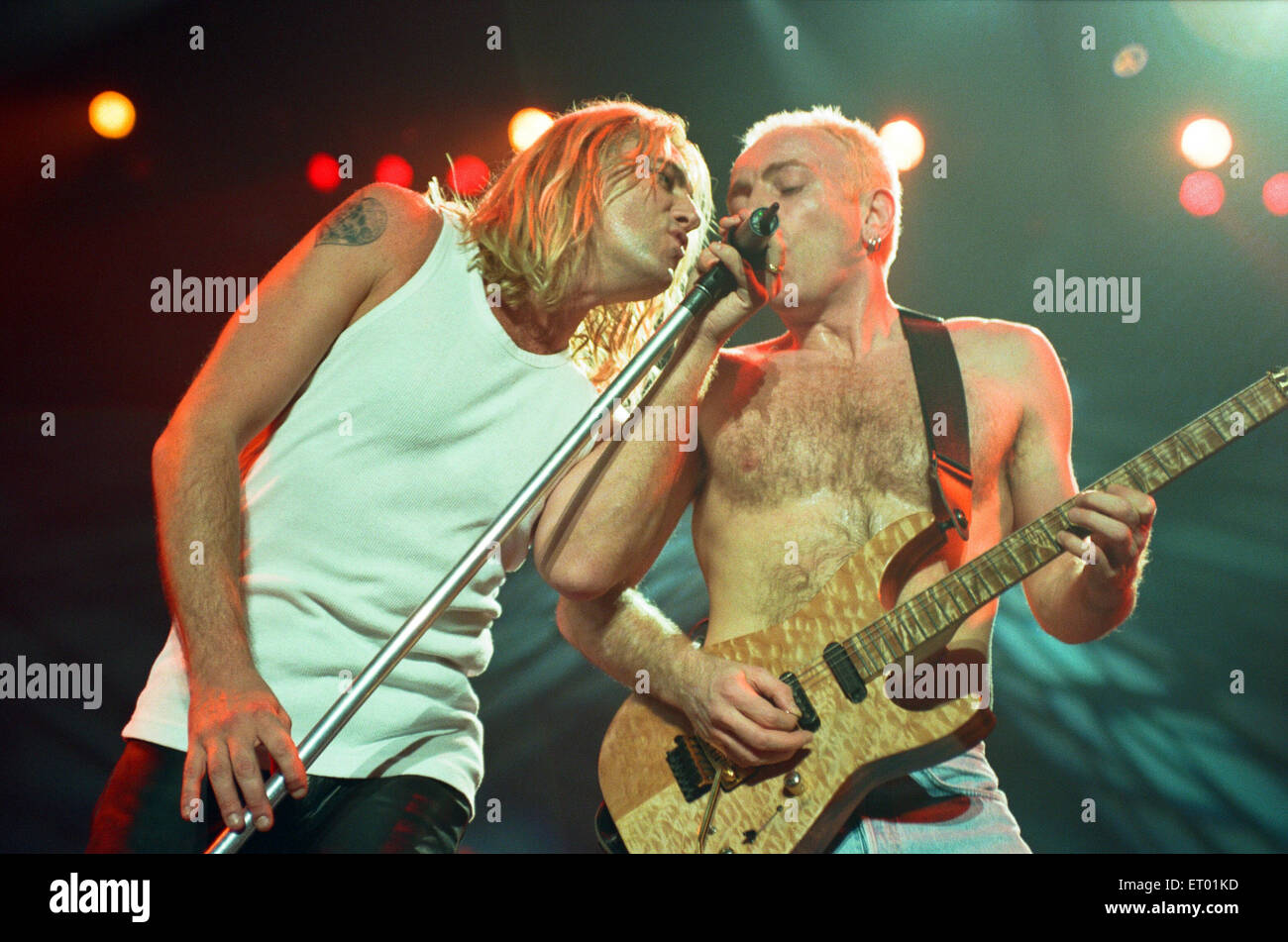 Def Leppard live à NEC de Birmingham. 16 novembre 1996. Banque D'Images