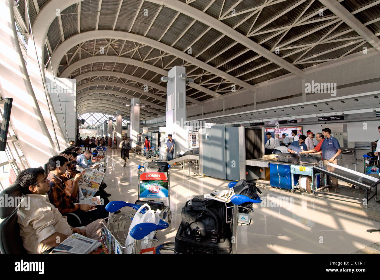 Aéroport international de Sahar, aéroport international Chhatrapati Shivaji Maharaj, Santacruz, Bombay, Mumbai, Maharashtra, Inde, Asie Banque D'Images