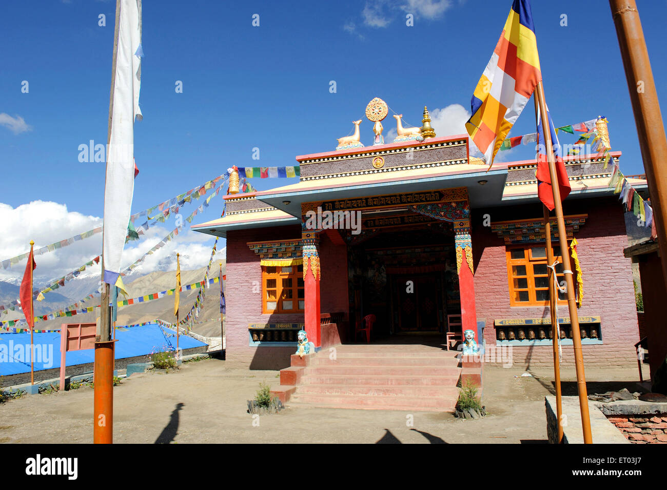 Monastère , Muktinath , Ranipauwa , Mustang , Népal , République fédérale démocratique du Népal , Asie du Sud , Asie Banque D'Images