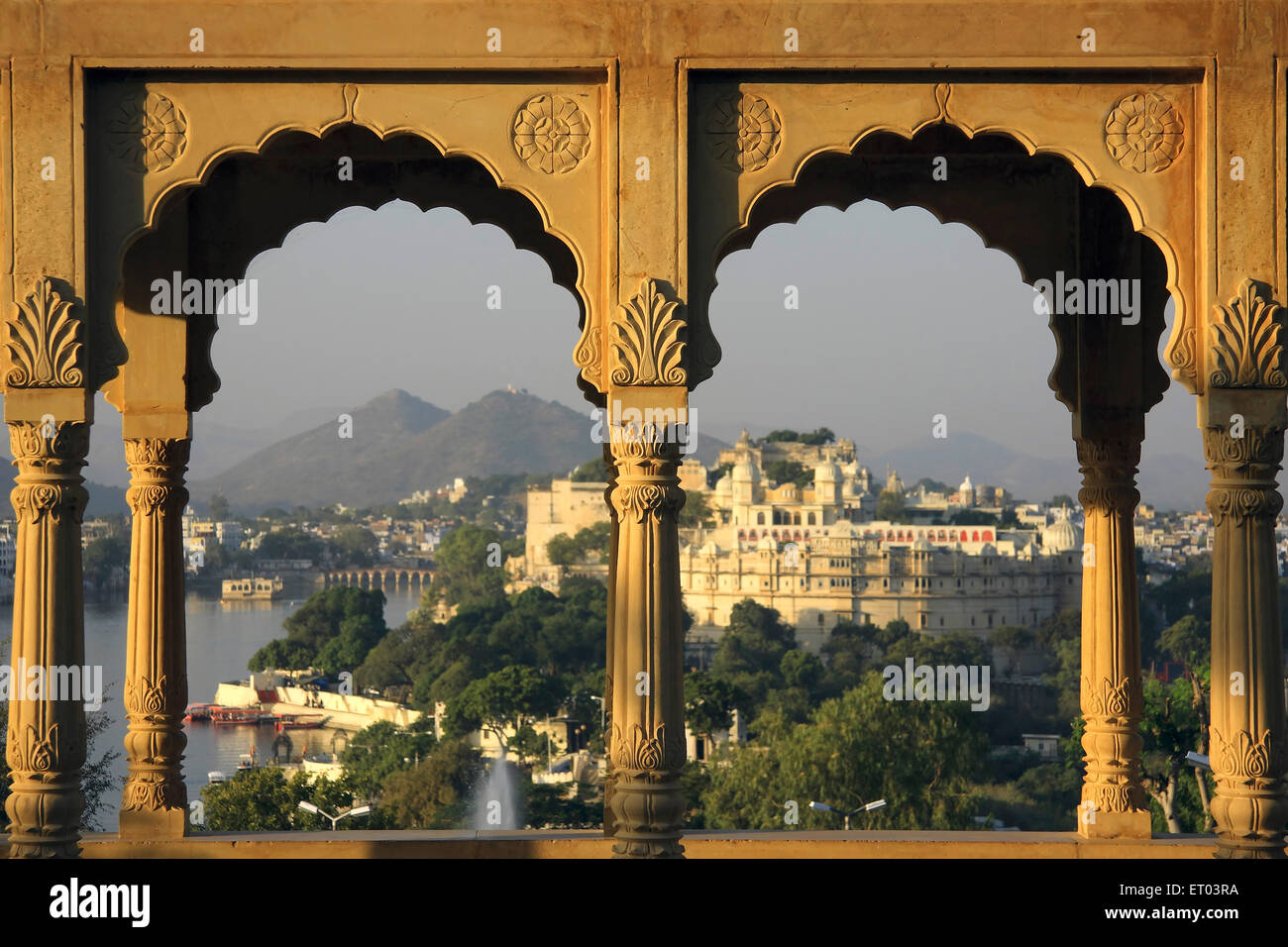 City Palace , Udaipur , Rajasthan , Inde , Asie Banque D'Images