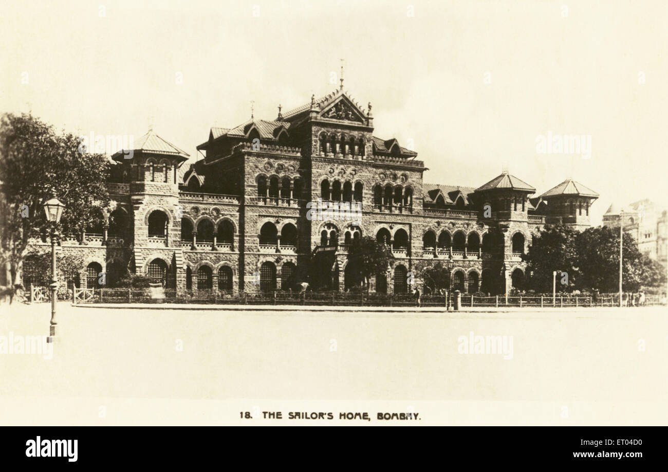 La maison du marin ; Bombay maintenant Mumbai Maharashtra ; Inde ; Banque D'Images