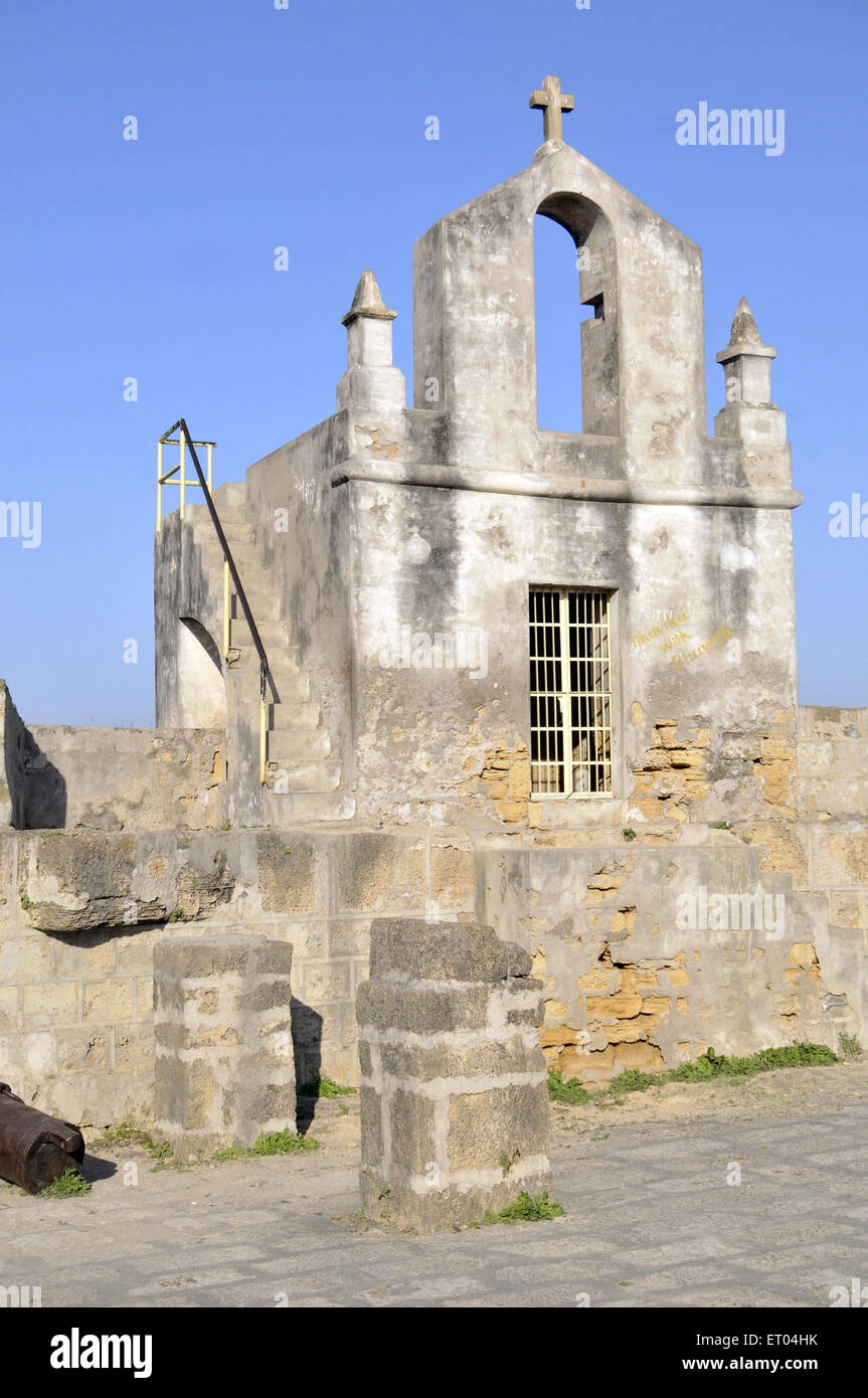 Diu fort à Gujarat Inde Banque D'Images