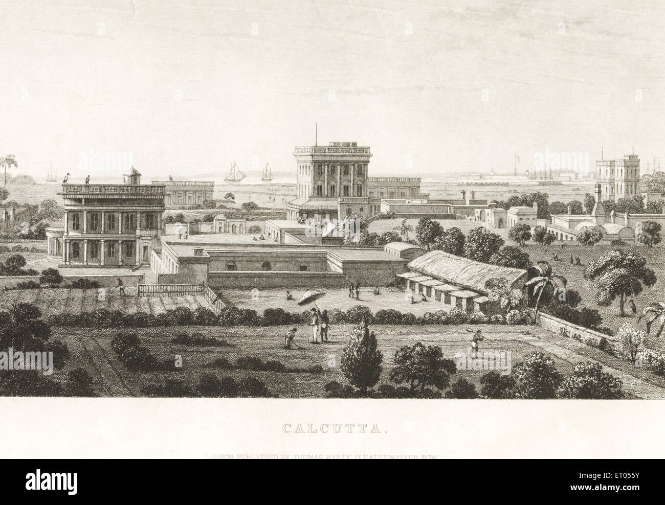 Vue de Calcutta Kolkata ; l'ouest du Bengale en Inde ; Banque D'Images