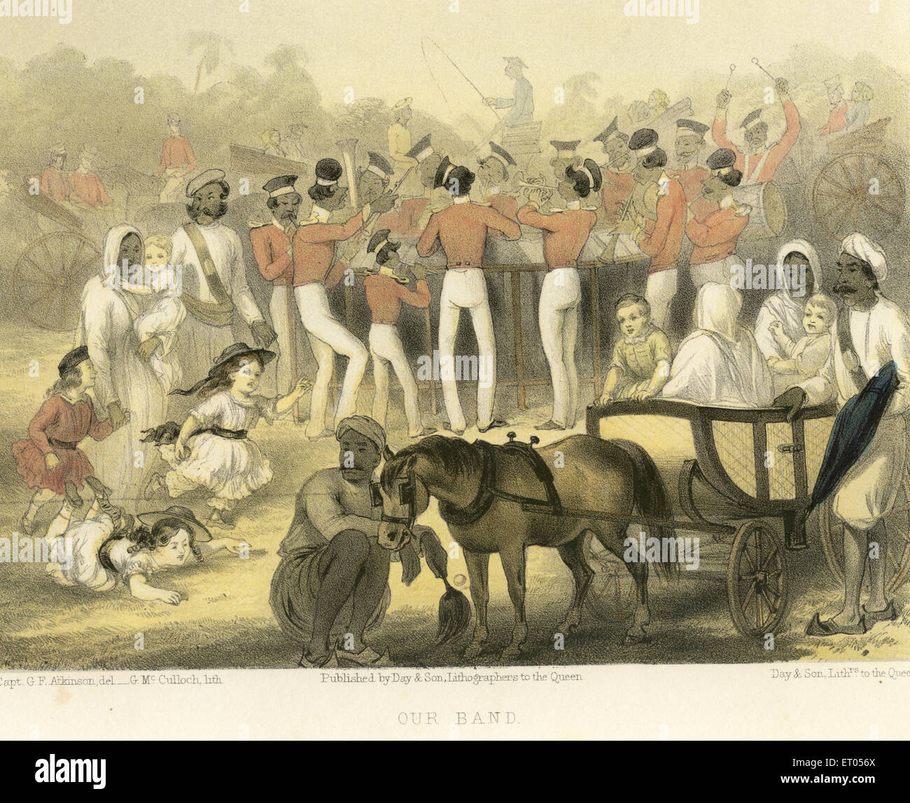 Images indienne coloniale notre bande ; Inde ; Banque D'Images