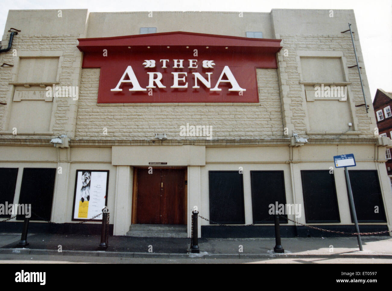 L'Arène de nuit, Middlesbrough. Circa 1990. Banque D'Images