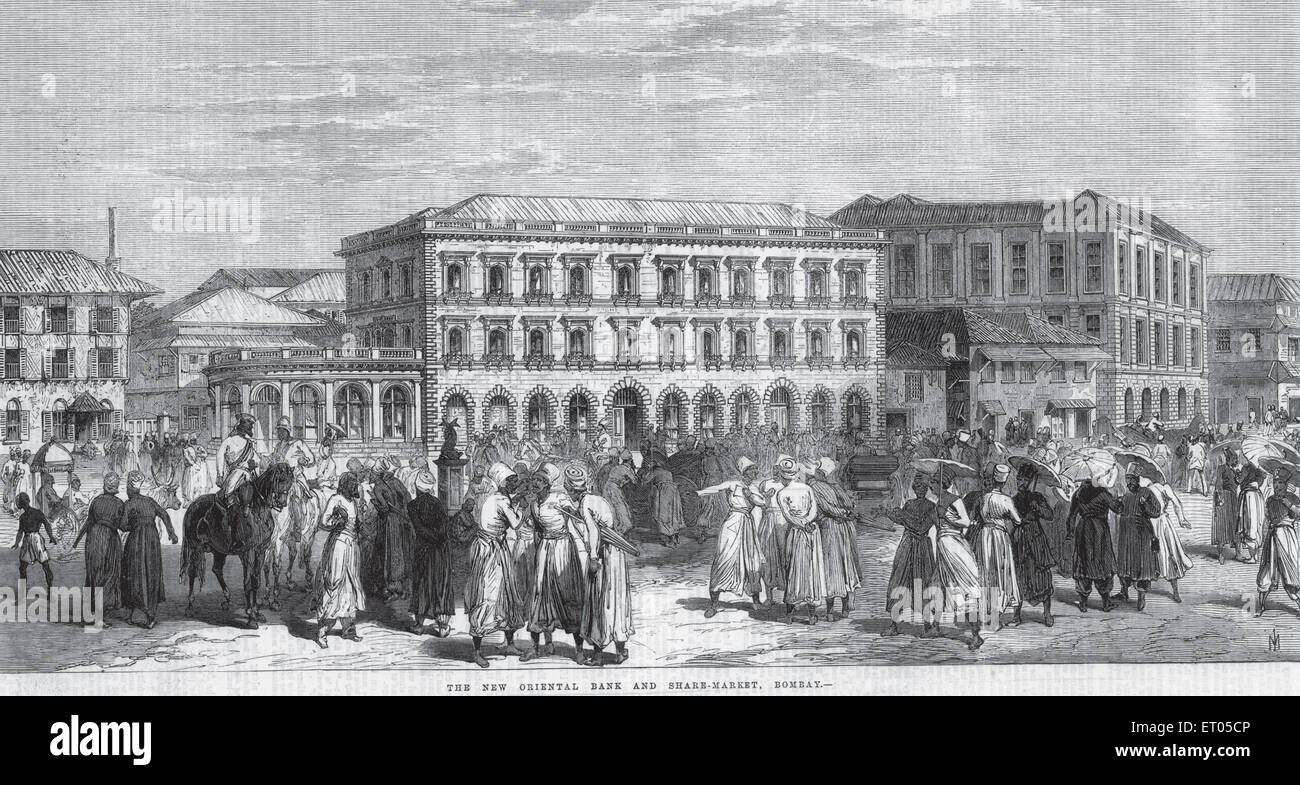 Le nouveau groupe oriental et part du marché maintenant Mumbai Maharashtra Bombay Inde 1800 Banque D'Images