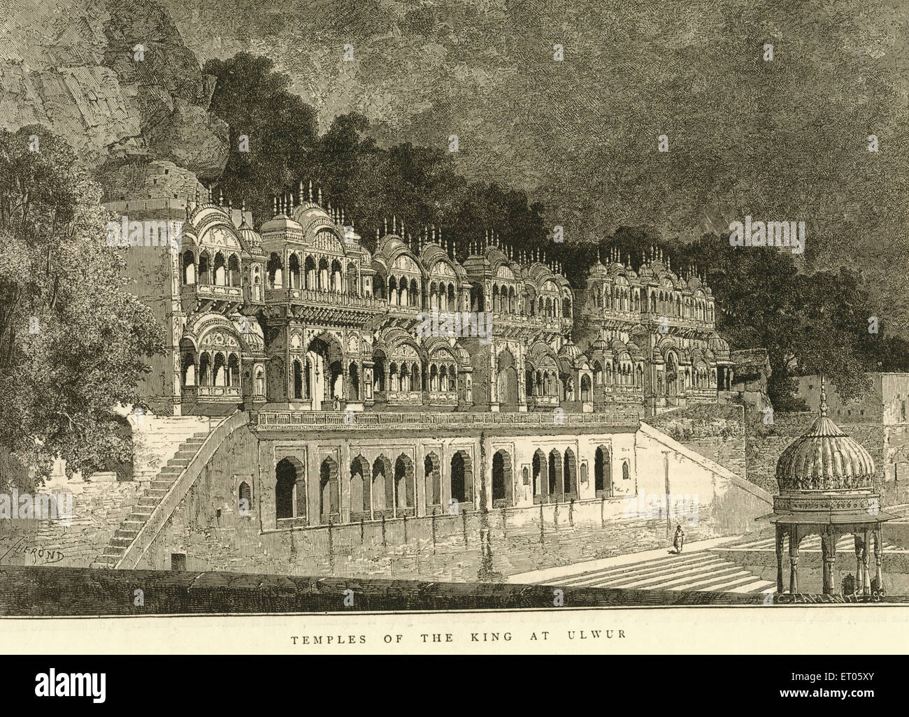 Les temples de l'king au Ulwur ; Alwar Rajasthan ; Inde ; Banque D'Images