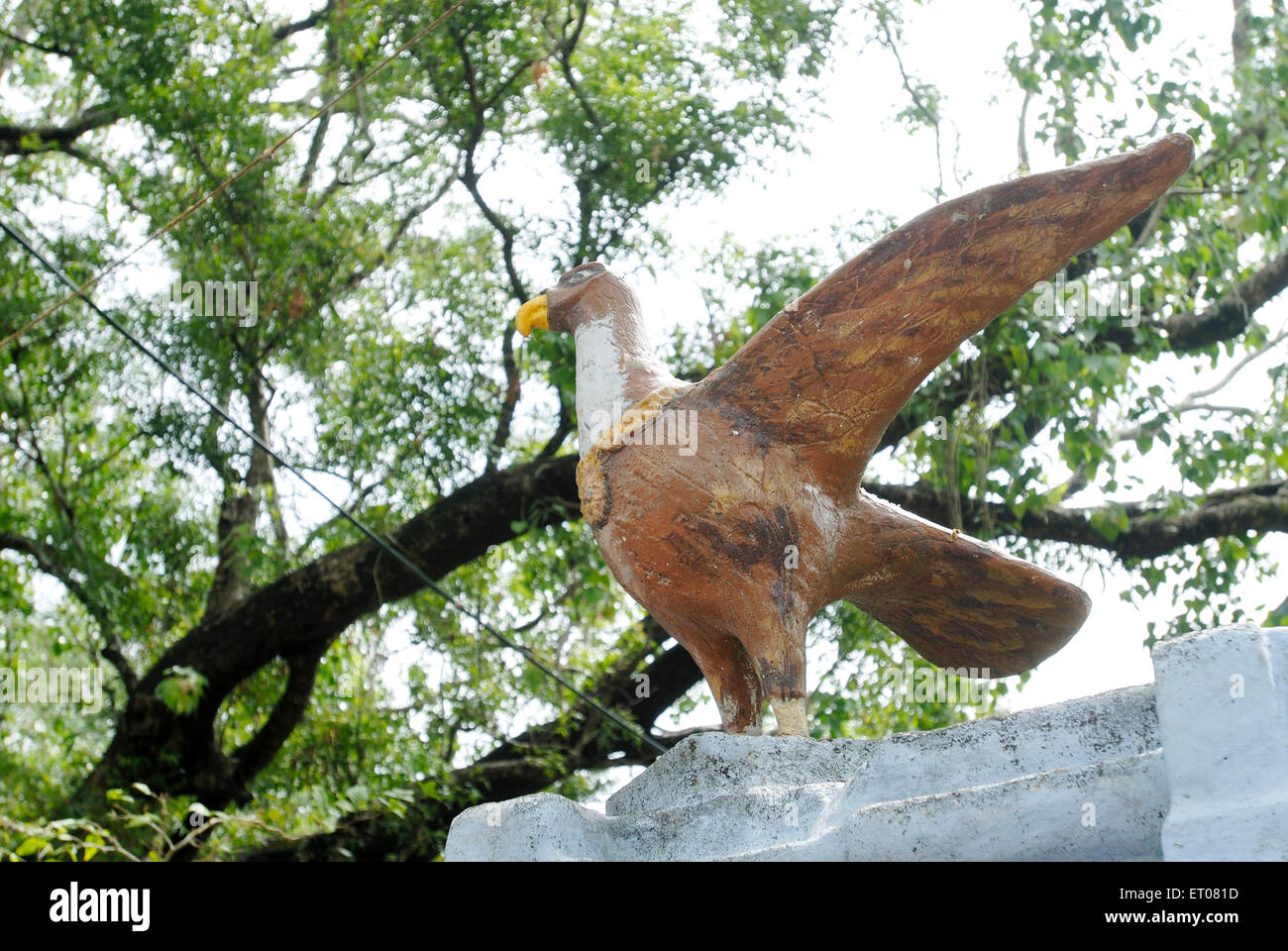 Statue de Kerala ; Inde ; Eagle Banque D'Images