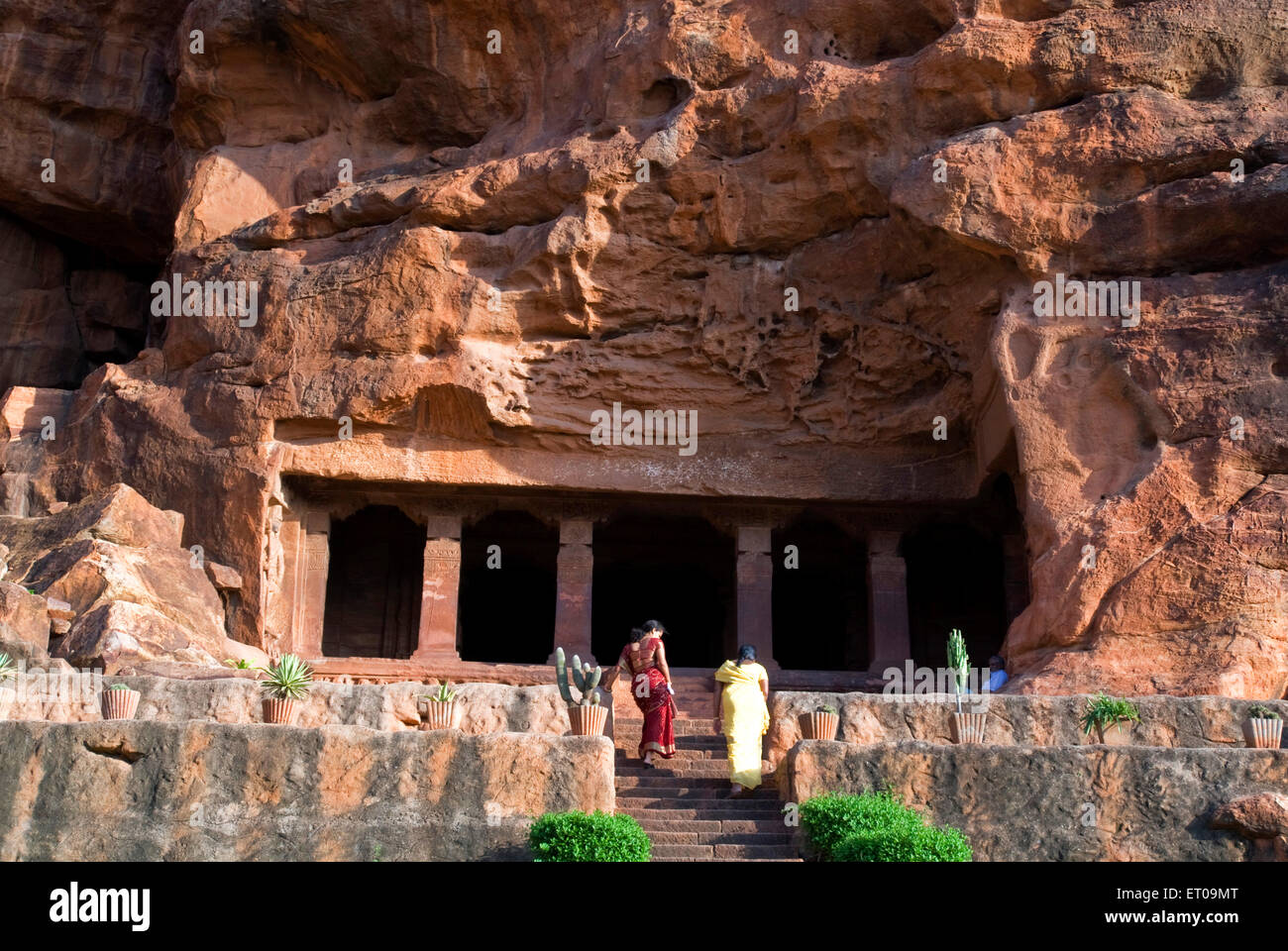 Grotte une dans le temple dédié à Lord Siva ; Badami ; Karnataka ; Inde ; Asie Banque D'Images