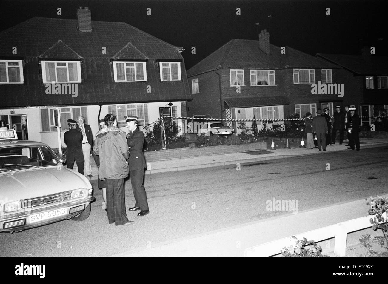 Barry Williams, tireur, a tué quatre personnes et gravement blessé quatre autres après avoir ouvert le feu à deux endroits distincts dans les Midlands le jeudi 26 octobre 1978. Les attaques ont eu lieu sur Andrew Road, l'Bustleholm estate et plus tard à une station-service à Nuneaton. Banque D'Images